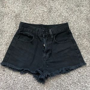 Brandy Melville Black Cutoff Shorts